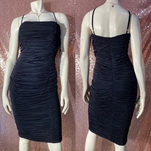Beautiful Ruched Black Dress